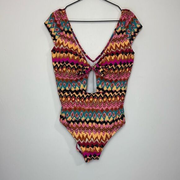 Boden Cap Sleeve Tie Swimsuit 14 - Picture 3 of 6